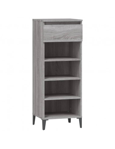 Scarpiera Grigio Sonoma 40x36x105 cm in Legno Multistrato