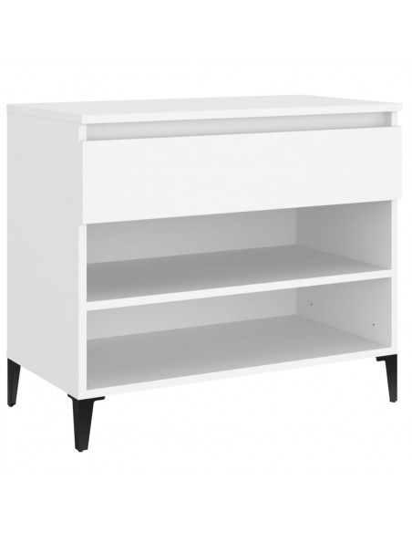 Scarpiera Bianca 70x36x60 cm in Legno Multistrato