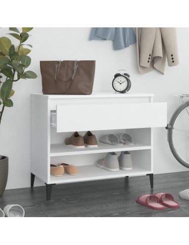 Scarpiera Bianca 70x36x60 cm in Legno Multistrato