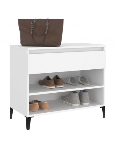 Scarpiera Bianca 70x36x60 cm in Legno Multistrato