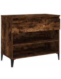 Scarpiera Rovere Fumo 70x36x60 cm in Legno Multistrato 2