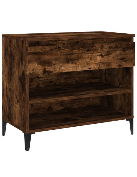 Scarpiera Rovere Fumo 70x36x60 cm in Legno Multistrato