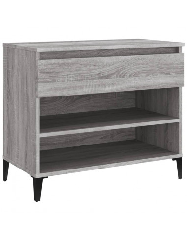 Scarpiera Grigio Sonoma 70x36x60 cm in Legno Multistrato