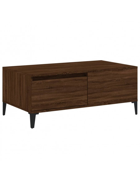 Tavolino da Salotto Rovere Marrone 90x50x36,5 cm in Multistrato