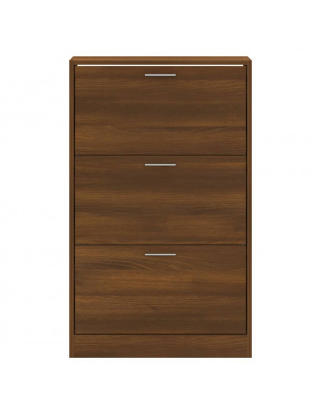 Scarpiera Rovere Marrone 63x24x103 cm in Legno Multistrato