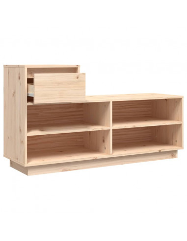 Scarpiera 110x34x61 cm in Legno Massello di Pino