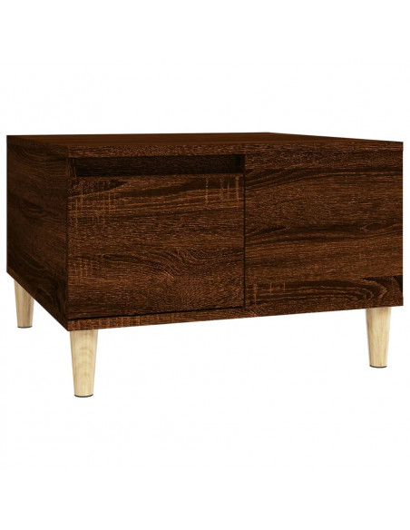 Tavolino da Salotto Rovere Marrone 55x55x36,5 cm in Multistrato