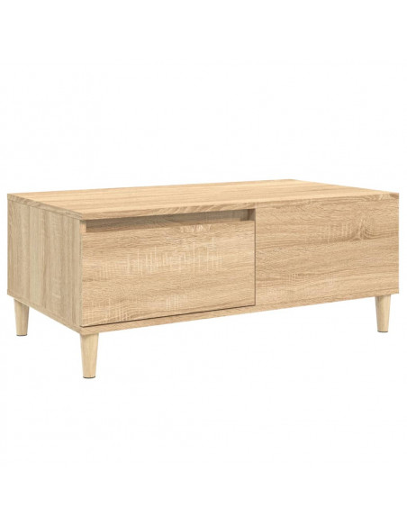 Tavolino Salotto Rovere Sonoma 90x50x36,5 cm Legno Multistrato