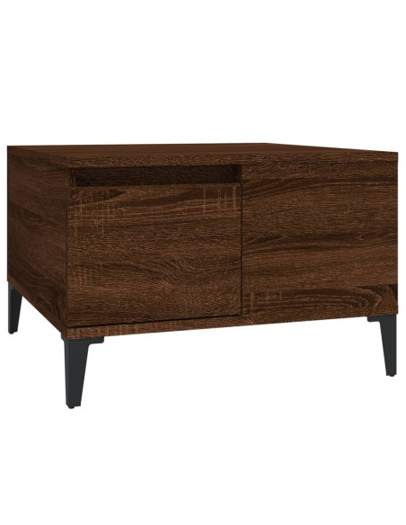 Tavolino da Salotto Rovere Marrone 55x55x36,5 cm in Multistrato
