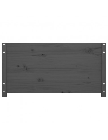 Dormeuse Grigia 90x200 cm in Legno Massello di Pino