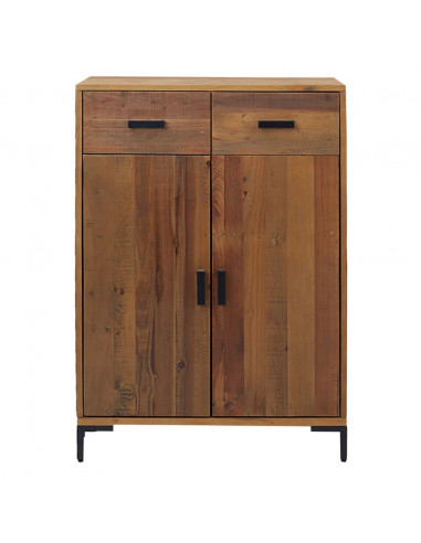 Scarpiera 75x40x110 cm in Legno Massello di Pino