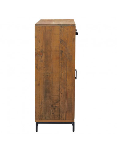 Scarpiera 75x40x110 cm in Legno Massello di Pino