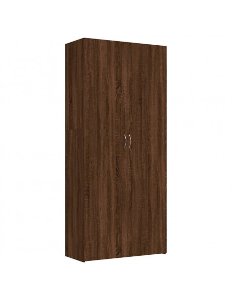 Scarpiera Rovere Marrone 80x35,5x180 cm in Legno Multistrato