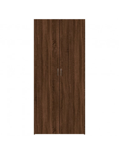 Scarpiera Rovere Marrone 80x35,5x180 cm in Legno Multistrato