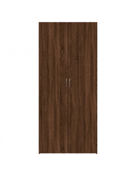 Scarpiera Rovere Marrone 80x35,5x180 cm in Legno Multistrato