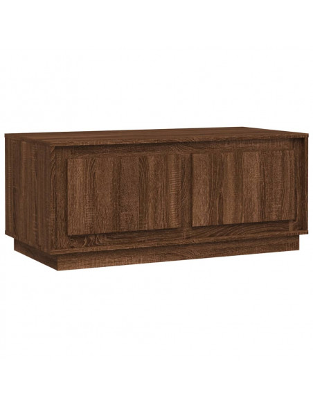 Tavolino Salotto Rovere Marrone 102x50x44 cm Legno Multistrato