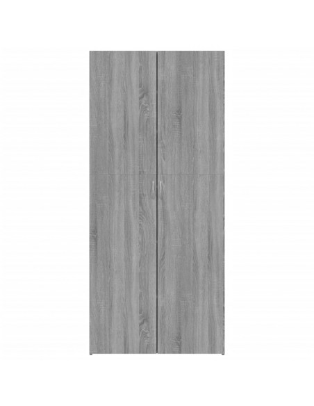 Scarpiera Grigio Sonoma 80x35,5x180 cm in Legno Multistrato