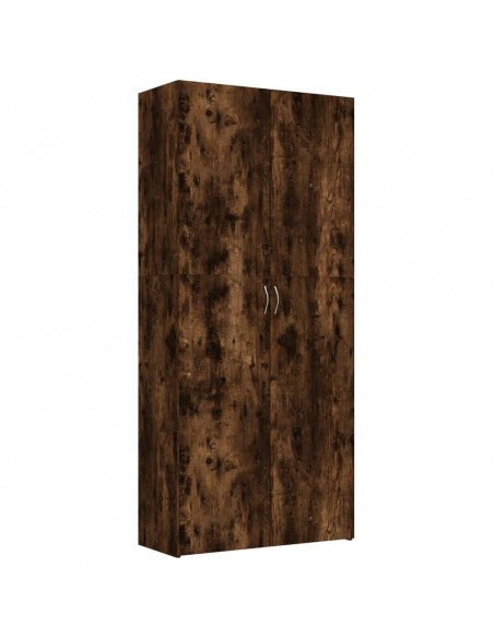 Scarpiera Rovere Fumo 80x35,5x180 cm in Legno Multistrato