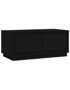 Tavolino da Salotto Nero 102x50x44 cm in Legno Multistrato 2