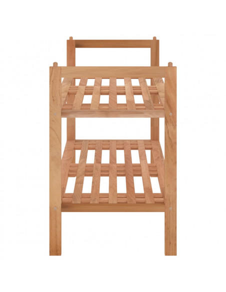 Scarpiera 69x27x41 cm in Legno Massello di Noce