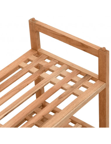 Scarpiera 69x27x41 cm in Legno Massello di Noce