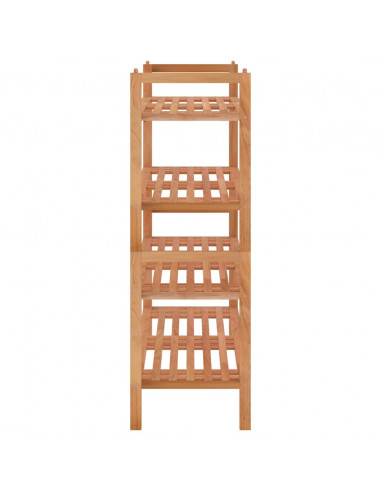 Scarpiere 2 pz 69x27x41 cm in Legno Massello di Noce