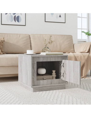 Tavolino da Salotto Grigio Sonoma 51x50x44 cm Legno Multistrato
