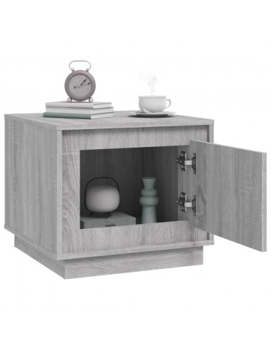 Tavolino da Salotto Grigio Sonoma 51x50x44 cm Legno Multistrato