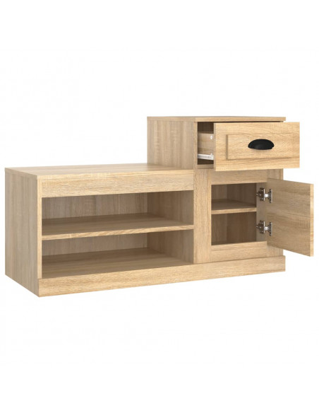 Scarpiera Rovere Sonoma 100x42x60 cm in Legno Multistrato
