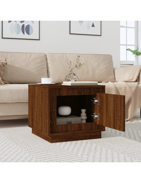 Tavolino da Salotto Rovere Marrone 51x50x44cm Legno Multistrato