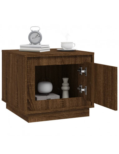 Tavolino da Salotto Rovere Marrone 51x50x44cm Legno Multistrato