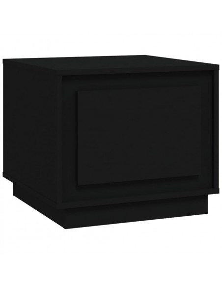 Tavolino da Salotto Nero 51x50x44 cm in Legno Multistrato