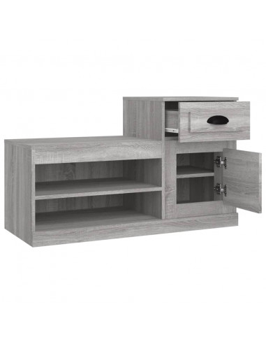 Scarpiera Grigio Sonoma 100x42x60 cm in Legno Multistrato