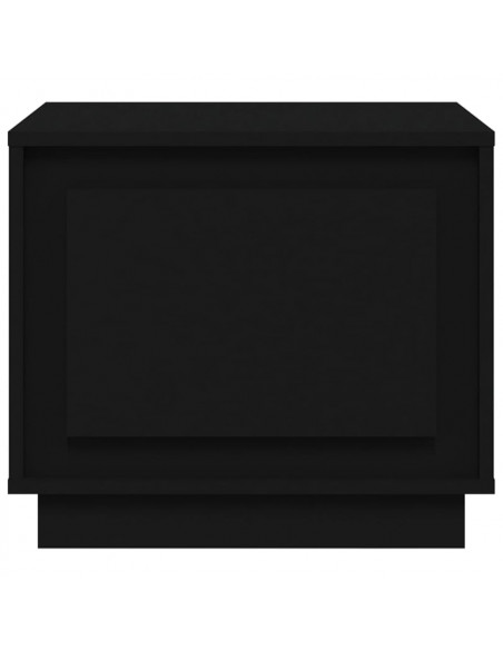 Tavolino da Salotto Nero 51x50x44 cm in Legno Multistrato