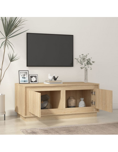 Tavolino da Salotto Rovere Sonoma 102x50x44cm Legno Multistrato