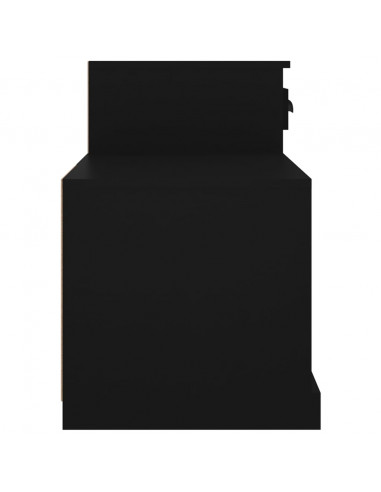 Scarpiera Nera 100x42x60 cm in Legno Multistrato