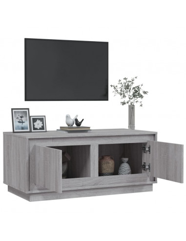 Tavolino da Salotto Grigio Sonoma 102x50x44cm Legno Multistrato