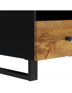 Tavolino da Soggiorno 80x54x40 cm Massello Mango e Multistrato 2