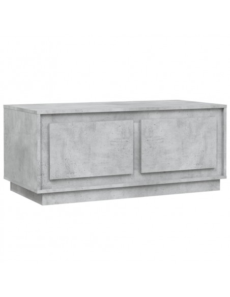 Tavolino Salotto Grigio Cemento 102x50x44 cm Legno Multistrato