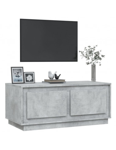 Tavolino Salotto Grigio Cemento 102x50x44 cm Legno Multistrato