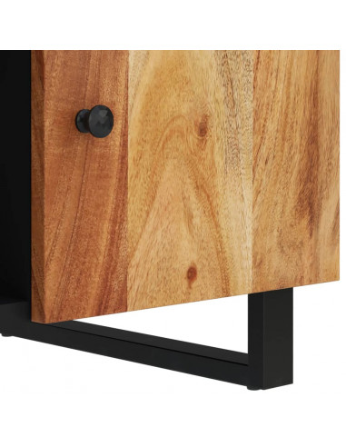 Tavolino da Soggiorno 100x54x40cm Massello Acacia e Multistrato