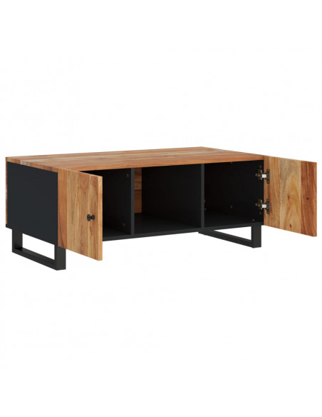 Tavolino da Soggiorno 100x54x40cm Massello Acacia e Multistrato