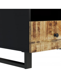 Tavolino da Soggiorno 80x54x40 cm Massello Mango e Multistrato 2