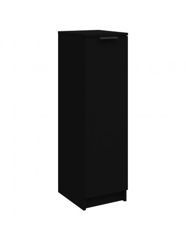 Scarpiera Nera 30x35x100 cm in Legno Multistrato