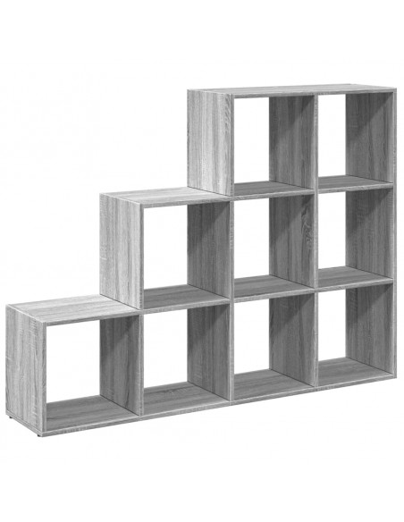 Libreria 3 Ripiani Grigio Sonoma 137,5x29x103,5 cm Truciolato