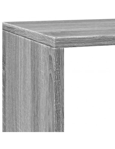 Libreria 3 Ripiani Grigio Sonoma 137,5x29x103,5 cm Truciolato