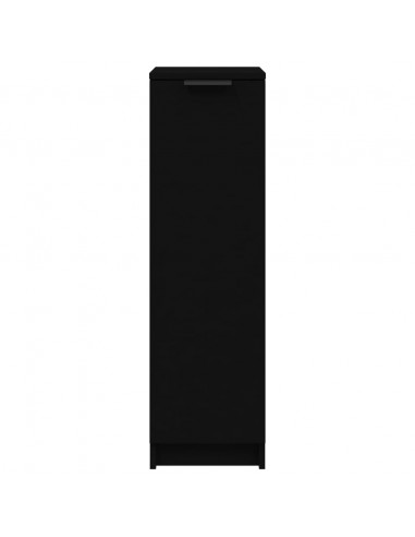 Scarpiera Nera 30x35x100 cm in Legno Multistrato