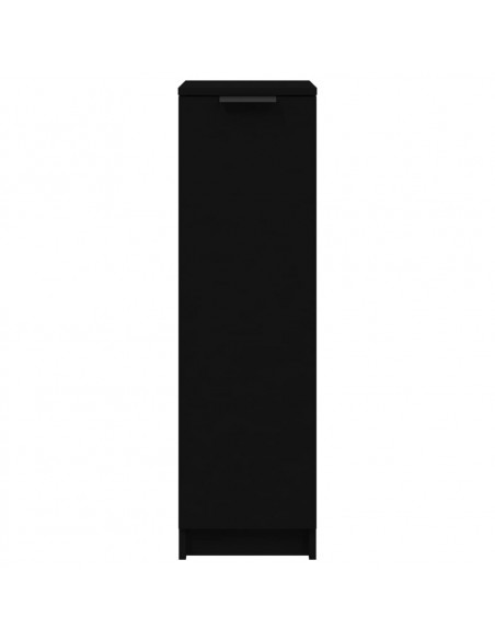 Scarpiera Nera 30x35x100 cm in Legno Multistrato