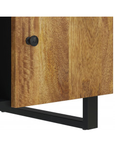 Tavolino da Soggiorno 100x54x40 cm Massello Mango e Multistrato 2