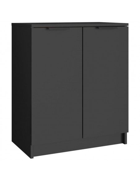 Scarpiera Nera 59x35x70 cm in Legno Multistrato